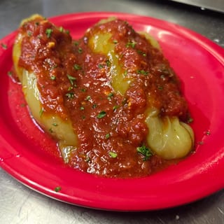 Hot Stuffed Banana Peppers